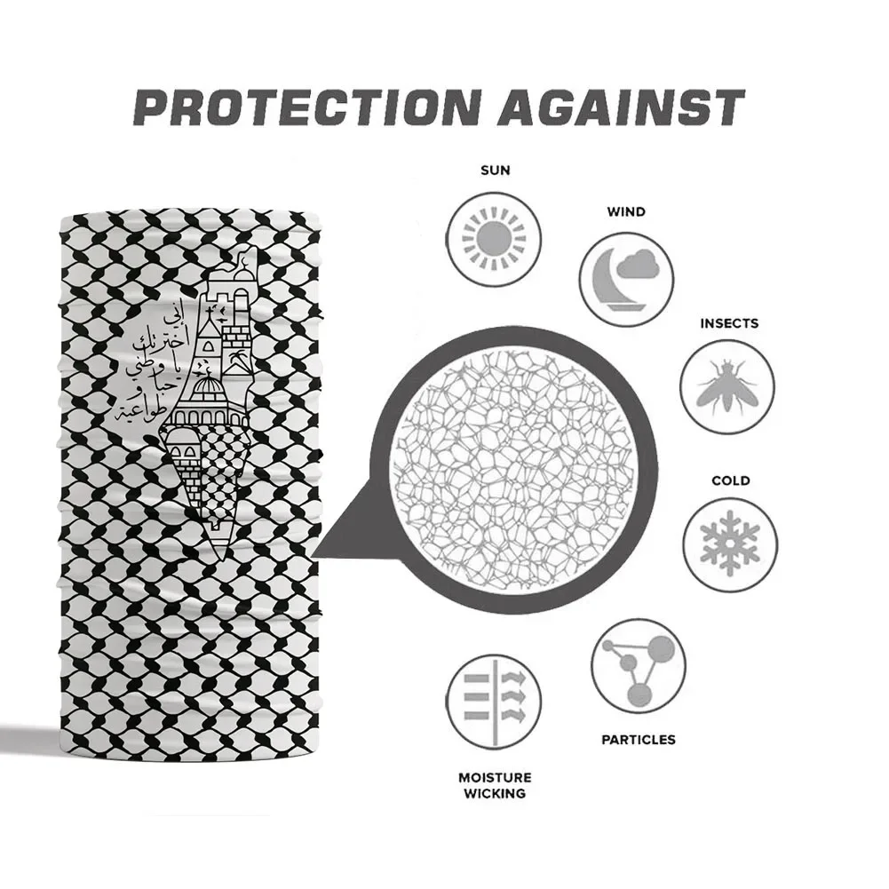 Arabische Kalligraphie Bandana – Neck Gaiter Face Cover Bewertung und Preis
