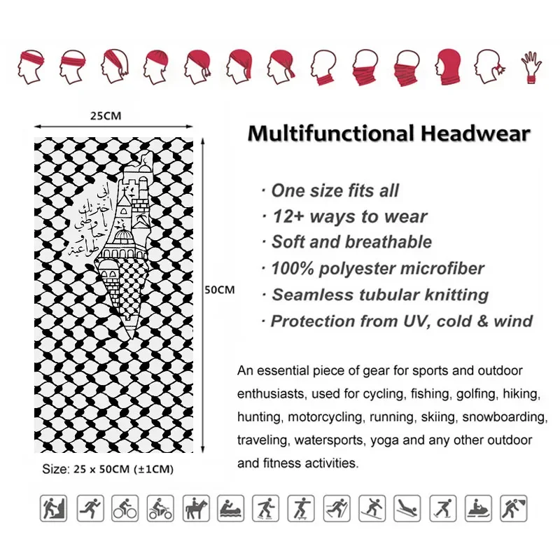 Arabische Kalligraphie Bandana – Neck Gaiter Face Cover Bewertung und Preis